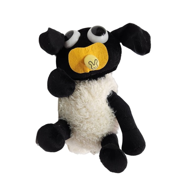 Shaun the Sheep Timmy Time Soft Animal Stuffed Plush Toy Black White - Picture 1 of 5